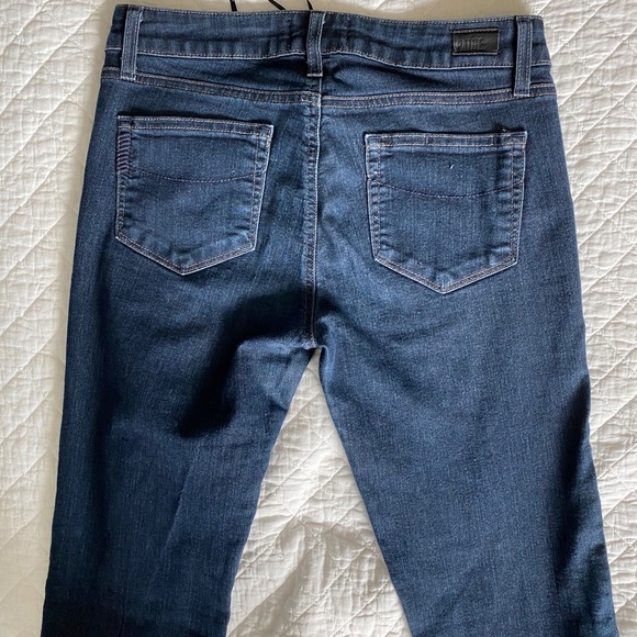 Paige Manhattan Boot Cut Denim Jeans Mid Rise - Picture 4 of 4